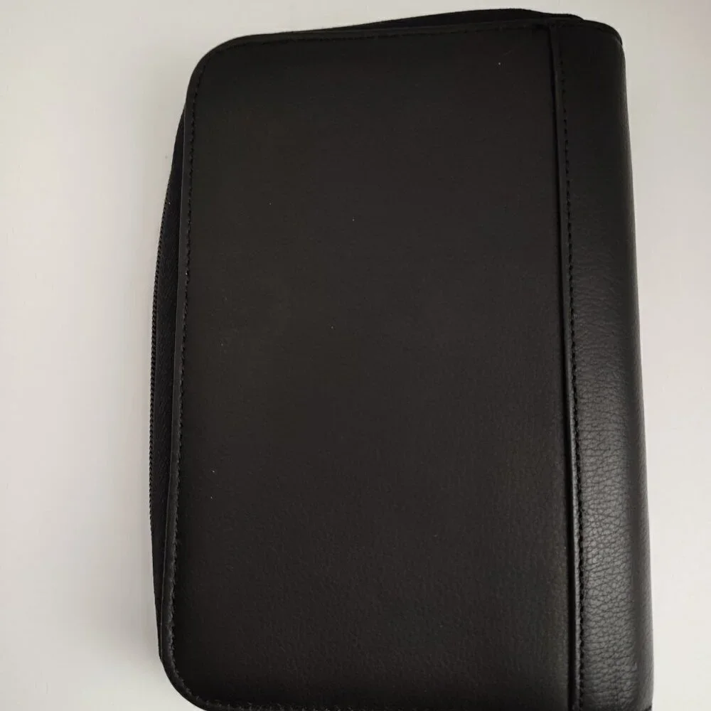 Day-Timer Black Genuine Leather Planner